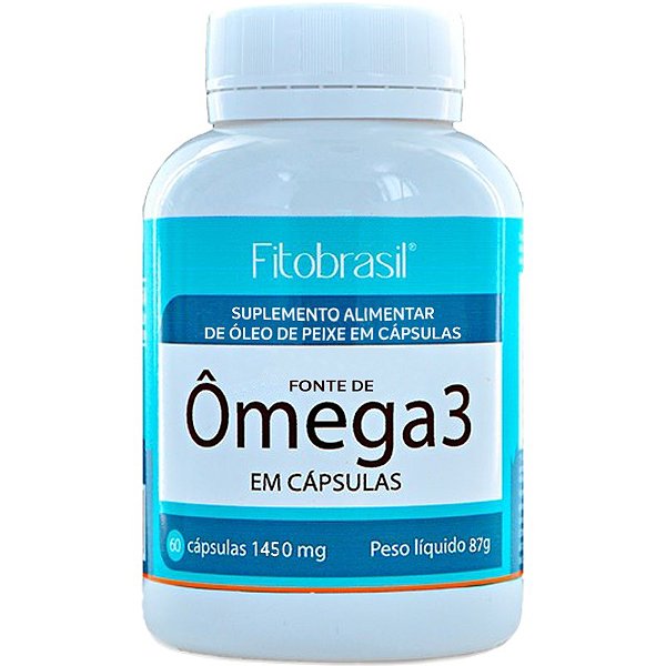 Ômega 3 1000 mg - Óleo de Peixe - 60 cáps