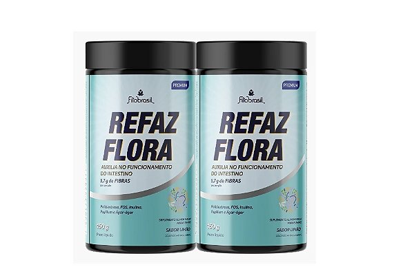 Kit 2 Refaz Flora 150g - Regulador Intestinal Natural