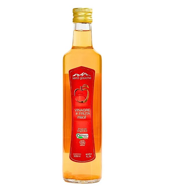 Vinagre De Maça Orgânico Acidez 4,2% Serra Gaucha 500ml