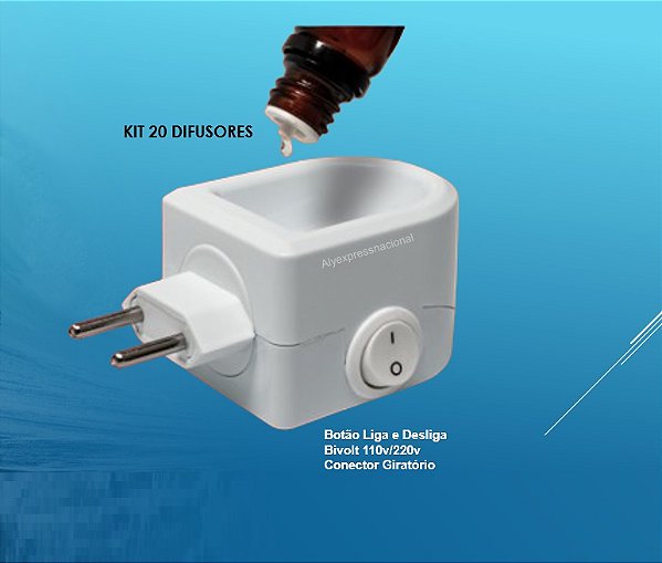 Difusor Elétrico Aromatizador de Ambiente Branco