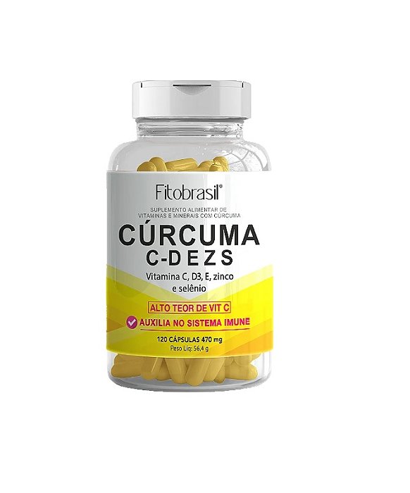 Cúrcuma C - D E Z S + Vitaminas 120 cáps