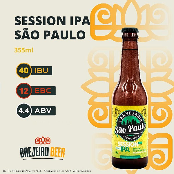 CERVEJA SESSION IPA SÃO PAULO - 355 ML