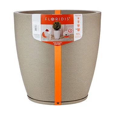 Vaso Plástico Amsterdã Efeito Pedra Grande - 55 x 49 cm