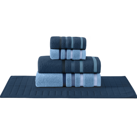 Jogo de Toalhas 05 peças - Colorido - Teka