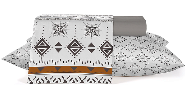 Jogo de Cama 04 peças Queen - Elegance Latino - Teka