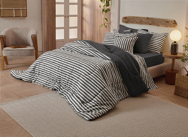 Jogo de Cama 04 peças Casal - Diamante Luar - Teka