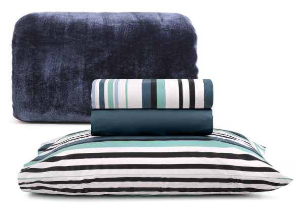 Jogo de Lençol Jake + Manta Zeta Casal - Santista