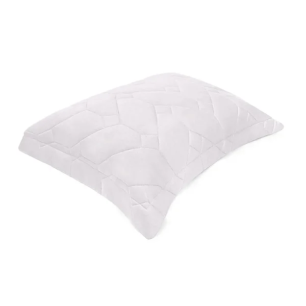 Porta Travesseiro Malha Bambu Natural Buettner 50x70cm - BRANCO