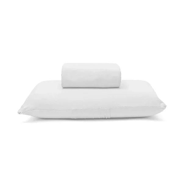 Jogo de Lençol Malha Basic Liso Buettner - BRANCO - SOLTEIRO