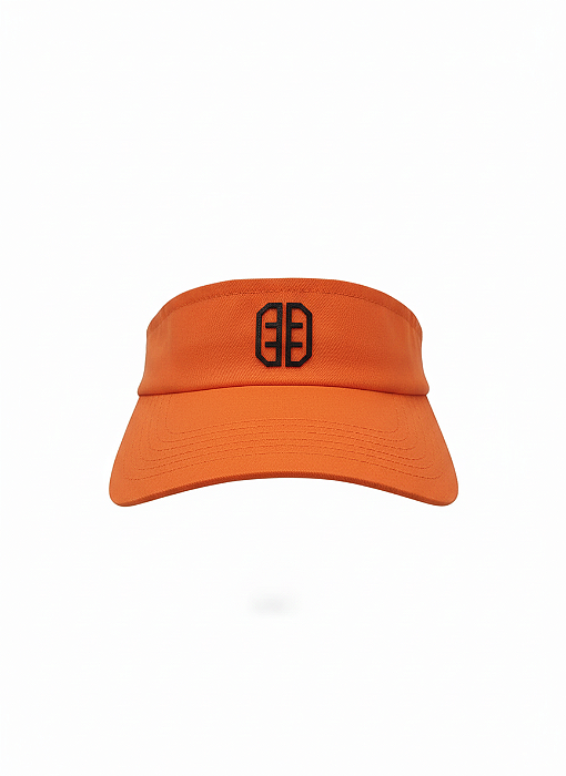 Viseira aba curva com elástico-Cor:Laranja