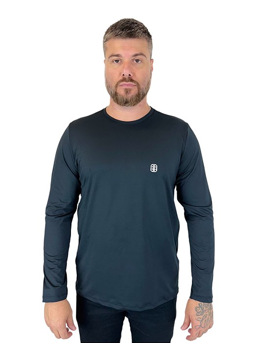 Camiseta Segunda Pele - Manga Longa - Preto