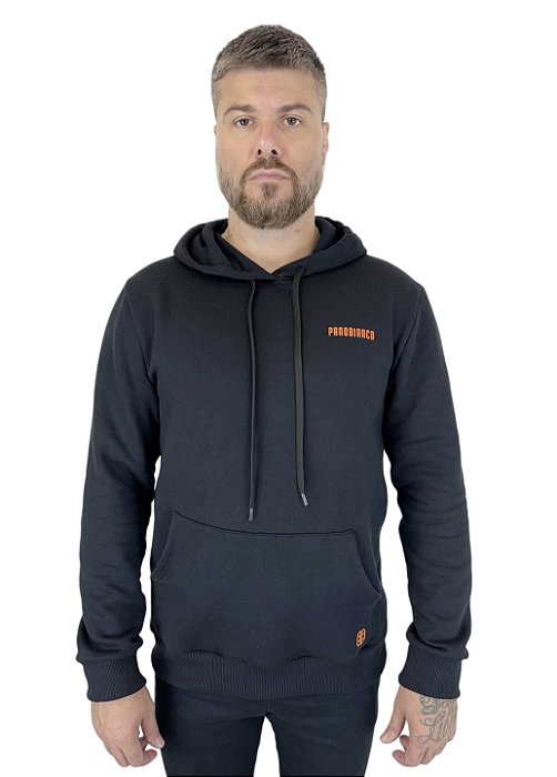 Casaco Moletom Canguru - Preto