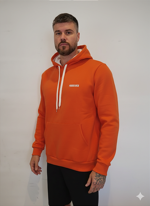 Casaco Moletom Canguru c/acab. off-white