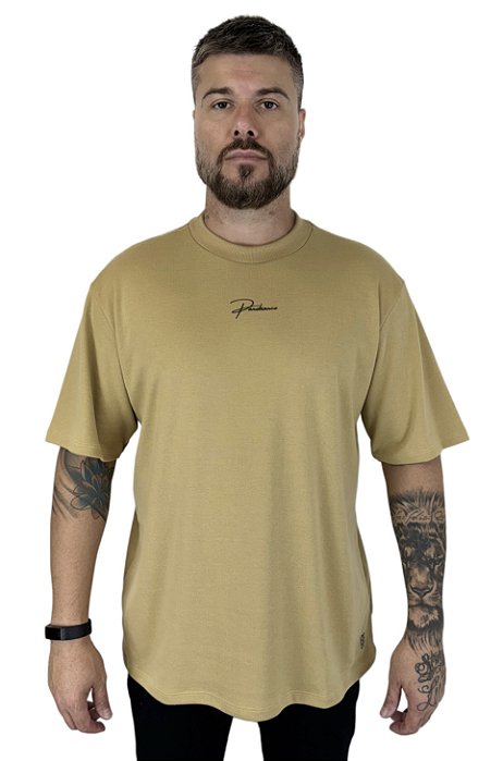 Camiseta Oversize (Suedine) -Camel