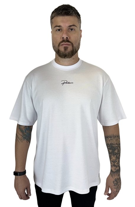 Camiseta Oversize (Suedine) - Branco