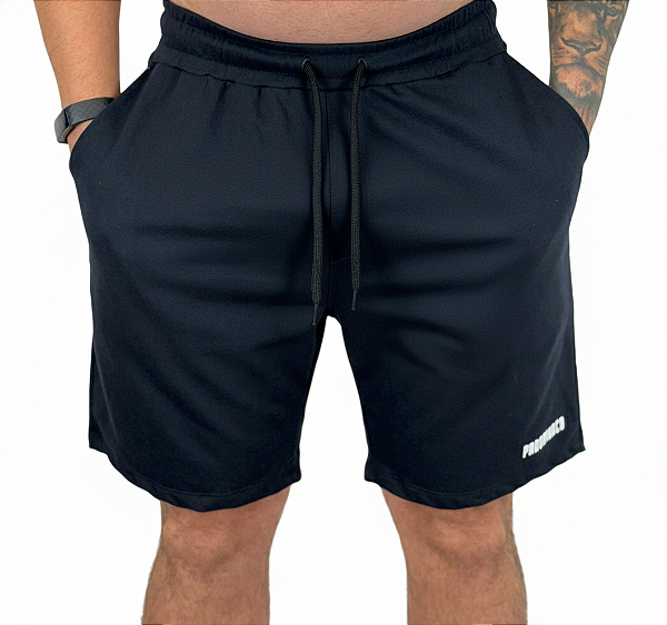 Bermuda Masculina (Moletinho)-Preto