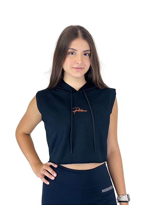 Cropped Regata (Moletinho) - Preto