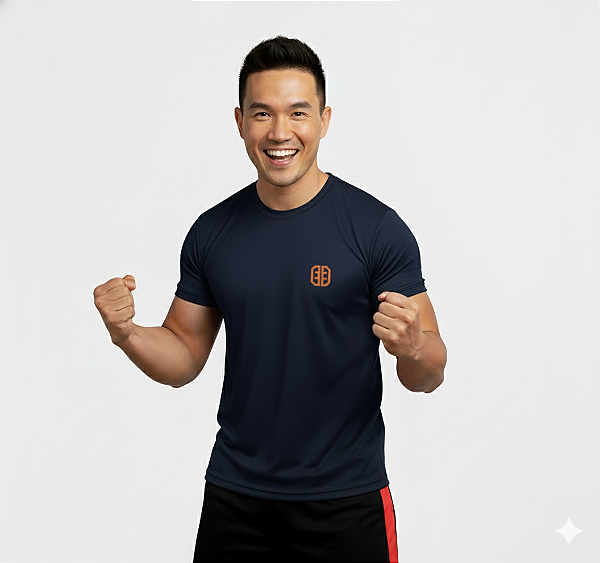 Camiseta de Apoio Unissex (modelo novo-azul) - v.2026