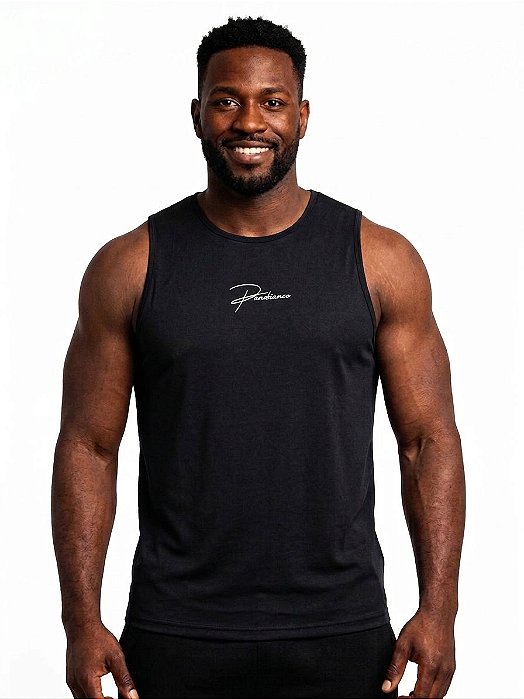 Regata Masculina-Dry Fit-Preto