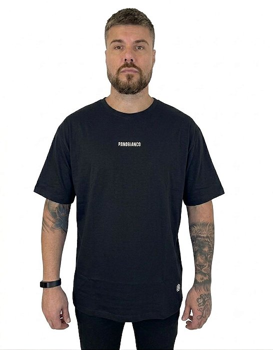 Camiseta (Meia Malha) - Preto