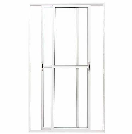 PORTA SACADA 2 FOLHAS MÓVEIS ALUMÍNIO BRANCO LINHA PREMIUM