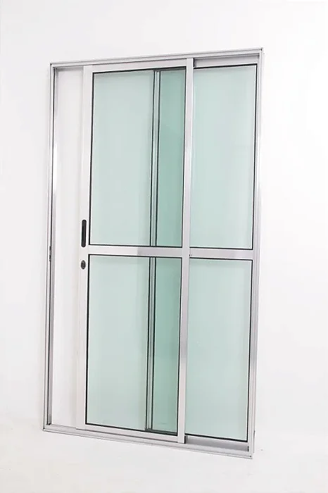 PORTA SACADA 2 FOLHAS  E 1 FIXA ALUMINIO BRILHANTE