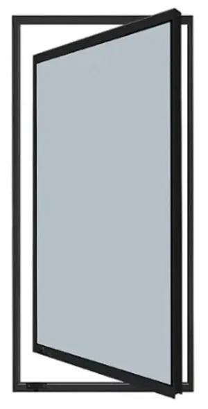 Vitro Capelinha Alumínio Preto