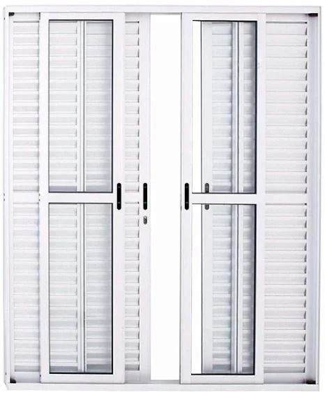 PORTA BALCÃO ALUMÍNIO BRANCO 6 FOLHAS LINHA PREMIUM