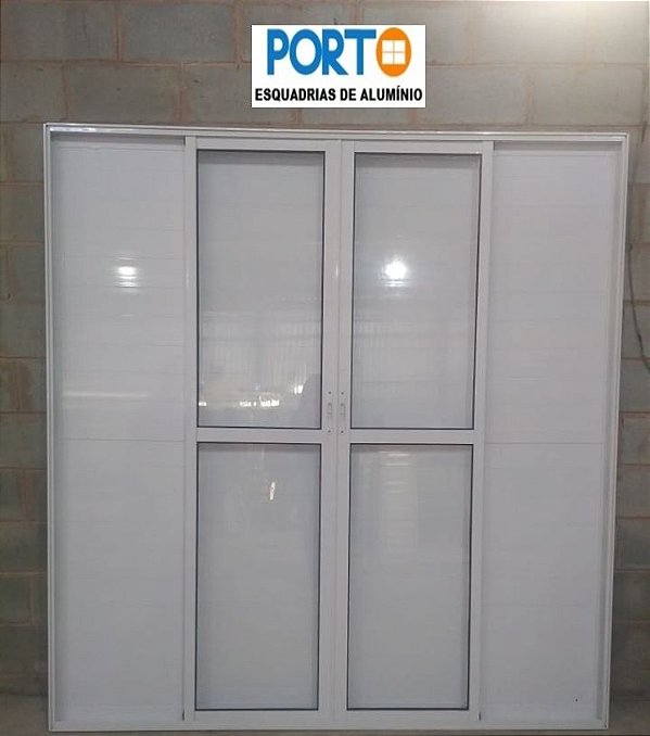 PORTA BALCÃO 6 FOLHAS LAMBRIL ALUMÍNIO BRANCO  L.PREMIUM