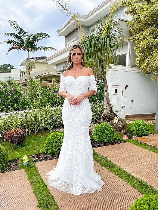 VESTIDO NOIVINHA LISBOA - OFF WHITE