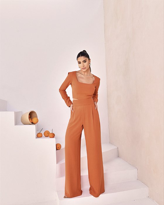 CONJUNTO YARA PANTALONA - LARANJA