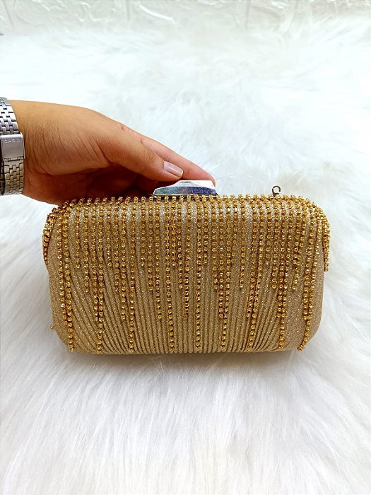BOLSA DE FESTA LOUIS - DOURADO