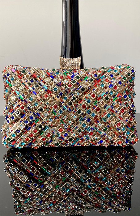 BOLSA FESTA STRASS VALENTINA - COLORIDA