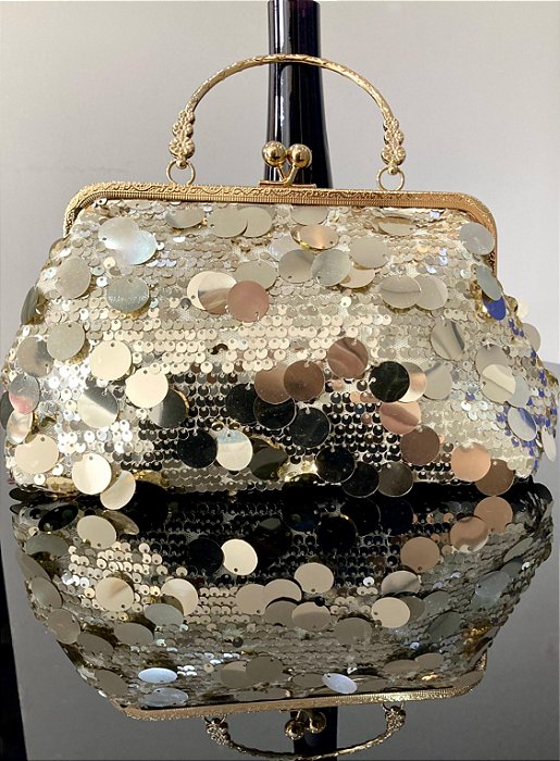 BOLSA FESTA MALDIVAS - DOURADA