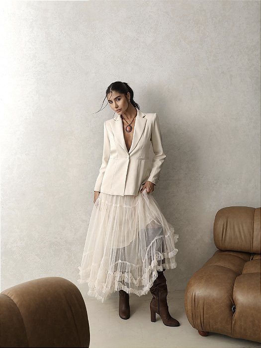 BLAZER ALFAIATARIA SOUL - VANILLA