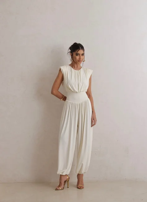 MACACÃO ALADIN BRUNA - OFF WHITE