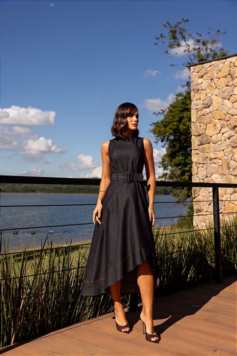VESTIDO EVASÊ MULET - PRETO