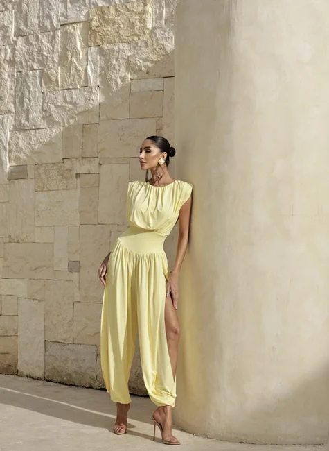 MACACÃO ALADIN BRUNA - AMARELO