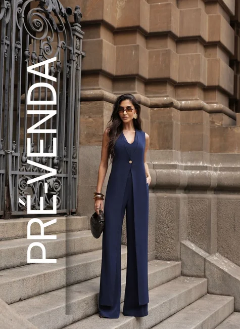 MACACÃO JUJU DUPLO AZUL MARINHO [PRÉ VENDA - ENVIOS EM 09/03/2026]