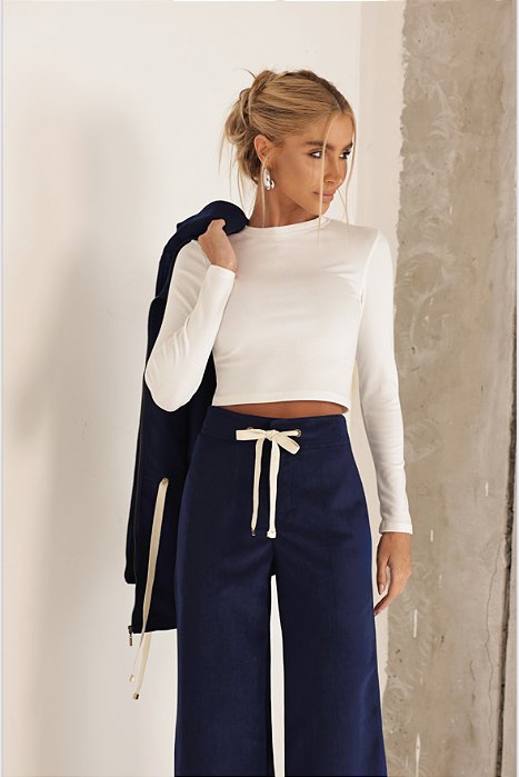 BLUSA MANGA LONGA MARCIELLE - OFF WHITE