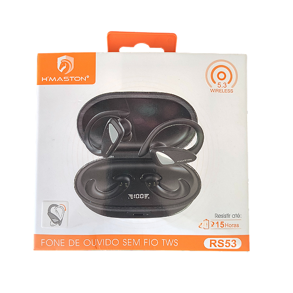 🎧"Fone de Ouvido Bluetooth RS53 da HMASTON com Som Superior e Conexão Estável"🎧