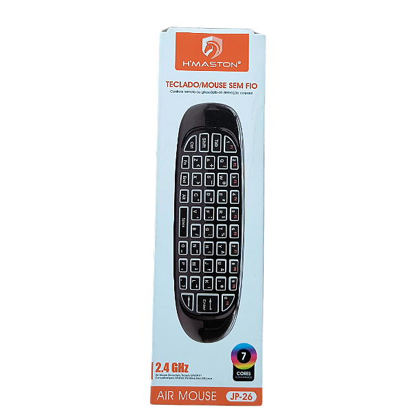 Controle Teclado Air Mouse Sem Fio H'maston Jp-26