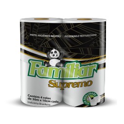 Papel Higiênico Familiar Supremo 4x30m