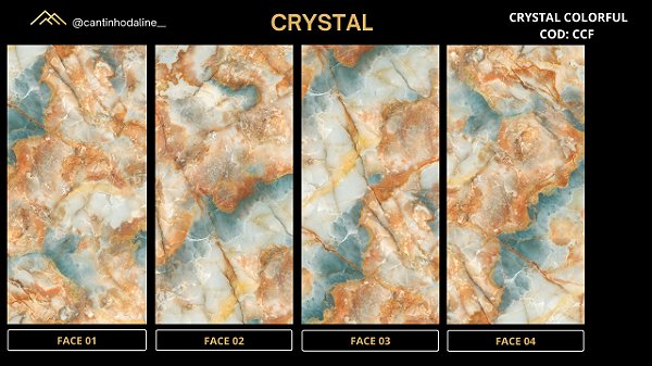 PLACA EFEITO ÔNIX MULTICOLOR COLORFUL BRILHO