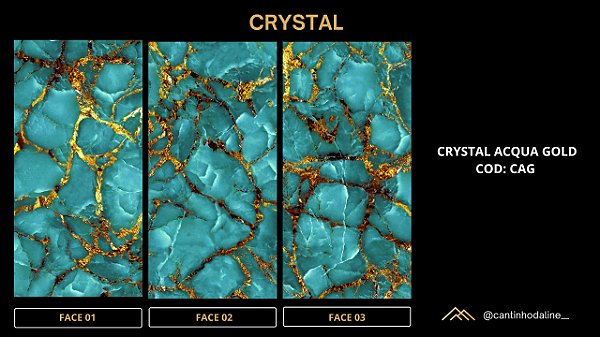 PLACA EFEITO ÔNIX ACQUA GOLD BRILHO