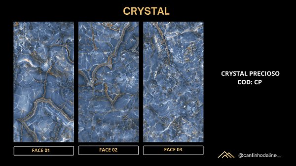 PLACA DE REVESTIMENTO  FLEXÍVEL - CRYSTAL PRECIOSO