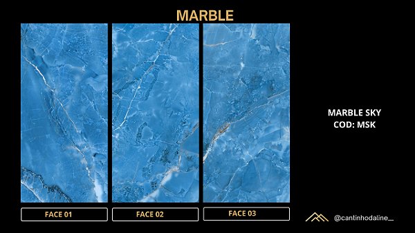 PLACA DE REVESTIMENTO  FLEXÍVEL - MARBLE SKY