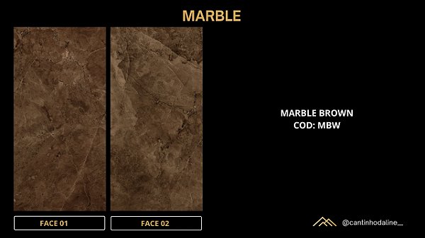 PLACA DE REVESTIMENTO  FLEXÍVEL - MARBLE BROWN