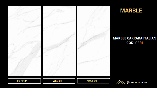 PLACA DE MÁRMORE FLEXÍVEL - MARBLE CARRARA ITALIAN