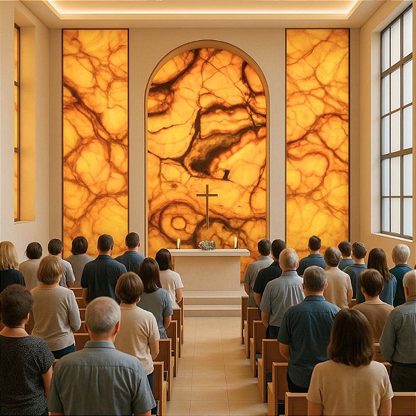 PLACA DE MÁRMORE FLEXÍVEL - MARBLE YELLOW